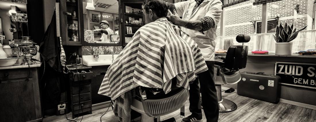 Interieur van Barbershop Zijn Haar in Heerhugowaard